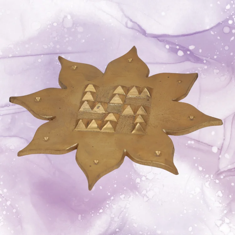 Lotus Swastik with 16 Pyramids